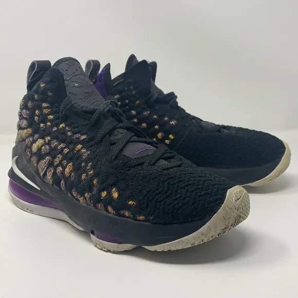 Nike LeBron XVII 17 GS Lakers EP Eggplant Youth Shoes Size 5.5Y BQ5594-004