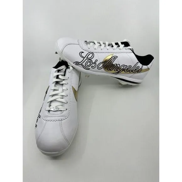 Nike Lunar Cortez 2022 All Star Los Angeles Baseball Cleats CV5565-101 Size 13.5