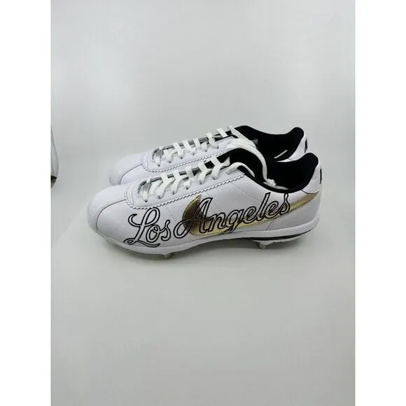 Nike Lunar Cortez 2022 All Star Los Angeles Baseball Cleats CV5565-101 Size 13.5