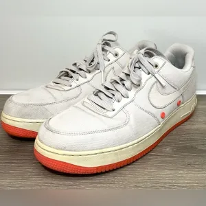 Nike Mens Air Force 1 07 Canvas Low Top Sneakers Shoes Sz 11.5