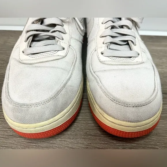 Nike Mens Air Force 1 07 Canvas Low Top Sneakers Shoes Sz 11.5