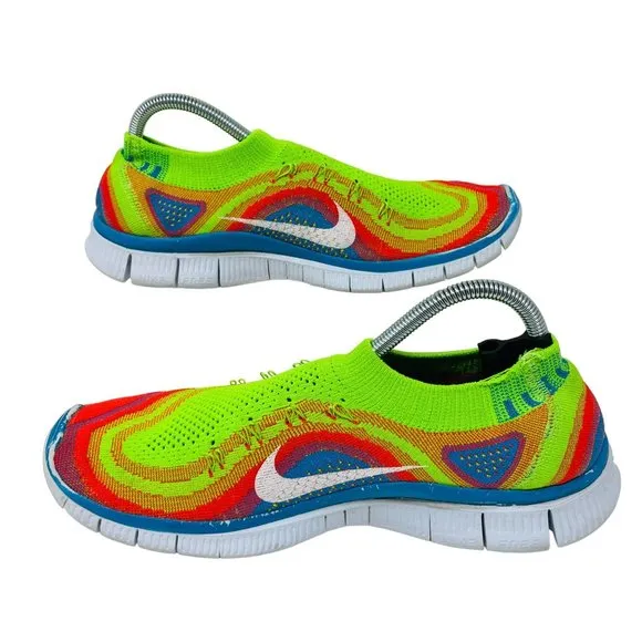 Nike Mens‎ Free 5.0 Flyknit Rainbow Shoes 615805-316