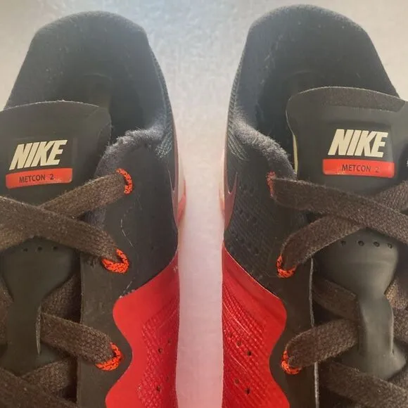 NIKE Men’s Metcon 2 Red/Black/White Athletic Training Shoes #819899-610 Size 13