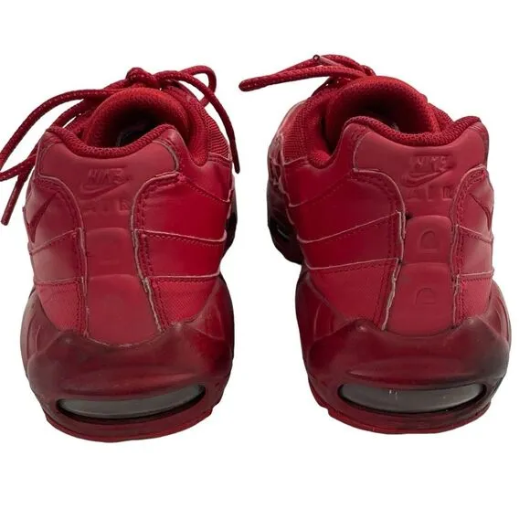 Nike Mens Size 8 Air Max 95 Shoes Sneakers Varsity Red Triple Red CQ9969-600