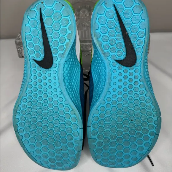 NIKE METCON 2 Flywire Men’s training Green and Blue Shoes Size 8.5