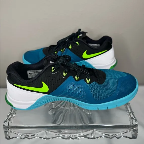 NIKE METCON 2 Flywire Men’s training Green and Blue Shoes Size 8.5