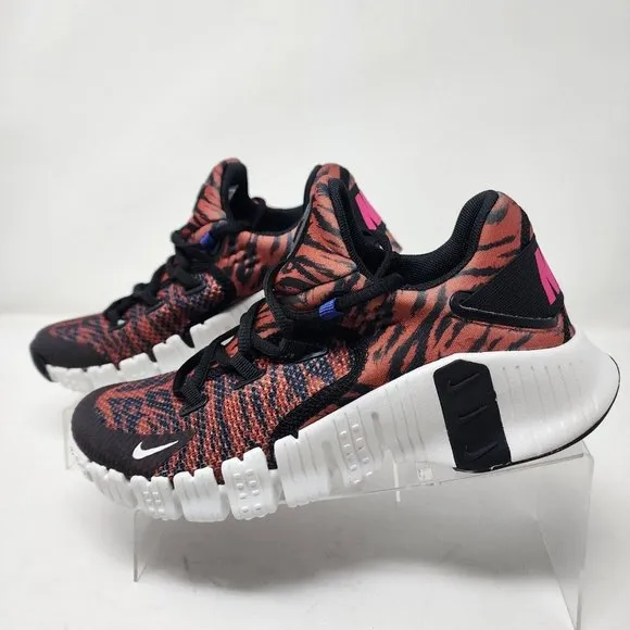 Nike Metcon 4 Shoes Womens 6.5 Tiger Black Burnt Training Gym Workout Sneakers