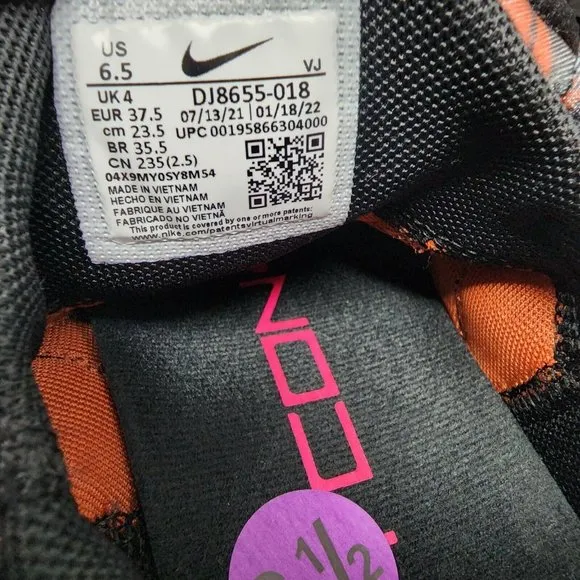 Nike Metcon 4 Shoes Womens 6.5 Tiger Black Burnt Training Gym Workout Sneakers