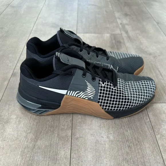 Nike Metcon 8 Mens Sz 9 Iron Grey Black Gum Training DO9328-007 ShoesNearly new