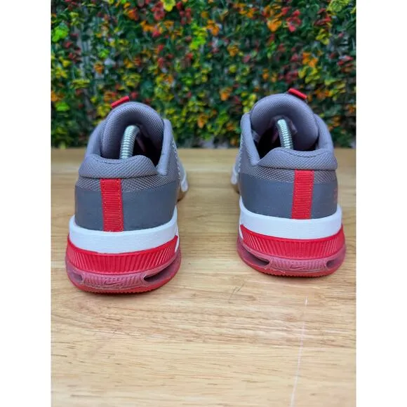 Nike Metcon 8 Training Gym Shoes Pewter Gray Gum Bottoms Light Crimson Men 9 GUC