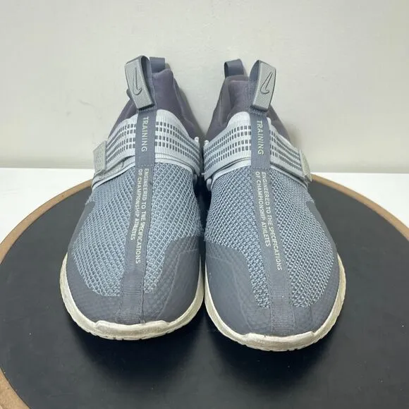 Nike Metcon Sports Shoe Mens 11.5 Gray Running Cross Training Slip On Athletic