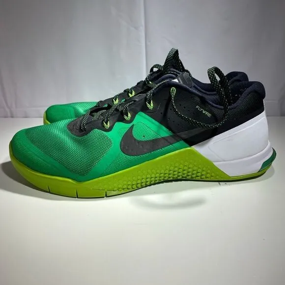 Nike Metcon 2 Green/White/Black Training Shoes Men's Size 12 (819899-300)