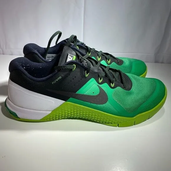Nike Metcon 2 Green/White/Black Training Shoes Men's Size 12 (819899-300)