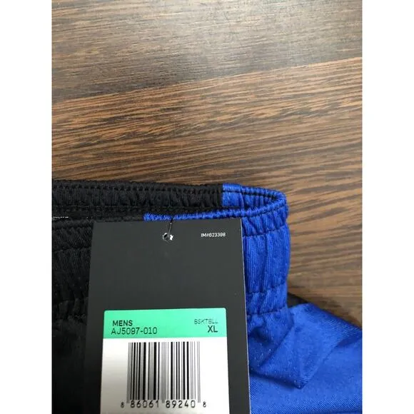 NIKE NBA Orlando Magic Black Blue Practice Shorts Men Size XL AJ5097-010 NWT