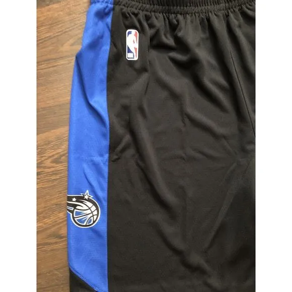 NIKE NBA Orlando Magic Black Blue Practice Shorts Men Size XL AJ5097-010 NWT