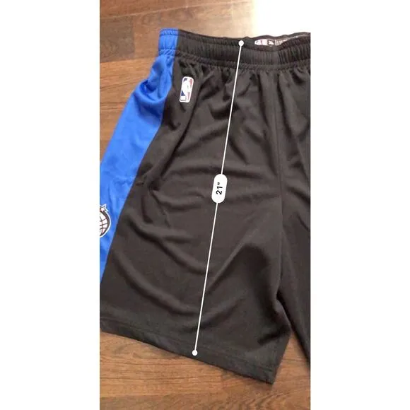 NIKE NBA Orlando Magic Black Blue Practice Shorts Men Size XL AJ5097-010 NWT