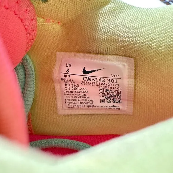 Nike PG 5 Mens Size 8 Basketball Shoes Pink Daughters Green Athletic Sneakers