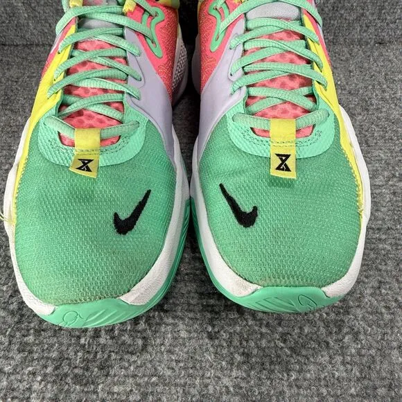 Nike PG 5 Mens Size 8 Basketball Shoes Pink Daughters Green Athletic Sneakers