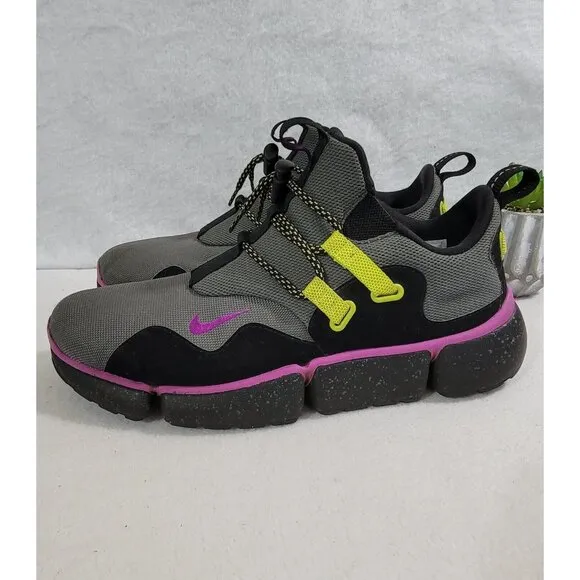 Nike Pocketknife DM SU Men's Gray River Rock Athletic Training Shoes Lace Up 10