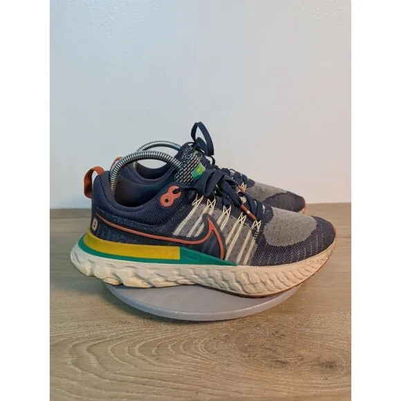 Nike React Infinity Run Flyknit 2 DJ5181-400 Denim Blue Size 8.5