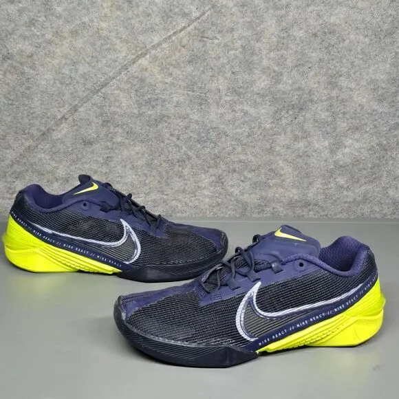 Nike React Metcon Turbo Flyknit Blue Gym Training Shoes CT1243-400 Men's‎ 7.5