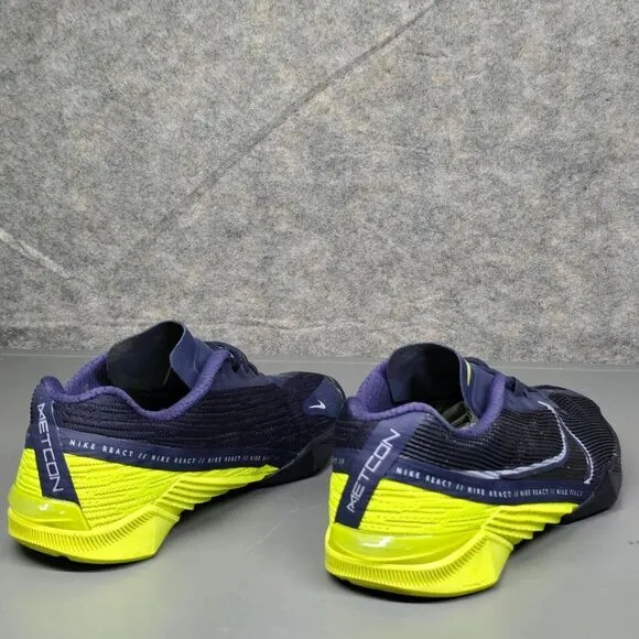 Nike React Metcon Turbo Flyknit Blue Gym Training Shoes CT1243-400 Men's‎ 7.5