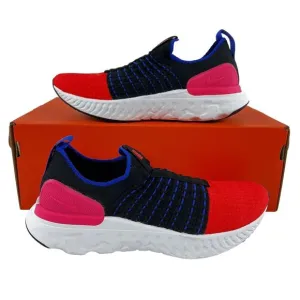 Nike React Phantom Run Flyknit 2 Women's Shoes Sneakers Black Red NO SHOE BOX