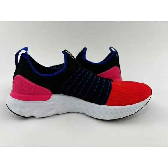 Nike React Phantom Run Flyknit 2 Women's Shoes Sneakers Black Red NO SHOE BOX