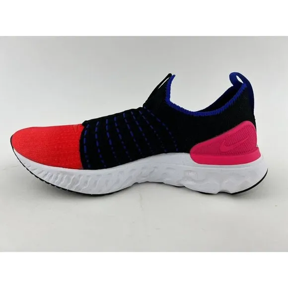 Nike React Phantom Run Flyknit 2 Women's Shoes Sneakers Black Red NO SHOE BOX