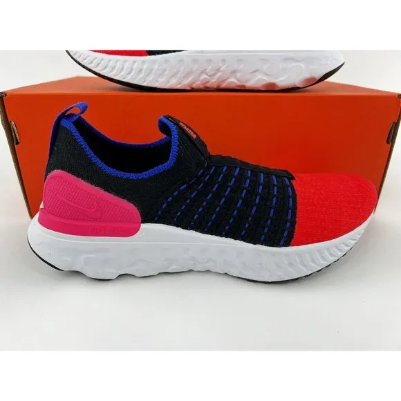 Nike React Phantom Run Flyknit 2 Women's Shoes Sneakers Black Red NO SHOE BOX