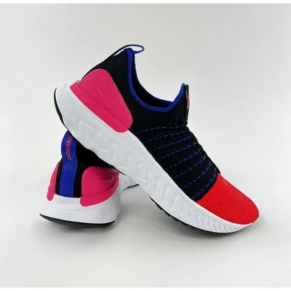 Nike React Phantom Run Flyknit 2 Women's Shoes Sneakers Black Red NO SHOE BOX