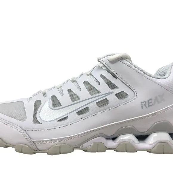 Nike Reax 8 TR Mesh White/Pure Platinum Mens Shox Training Shoes 621716 102 NEW