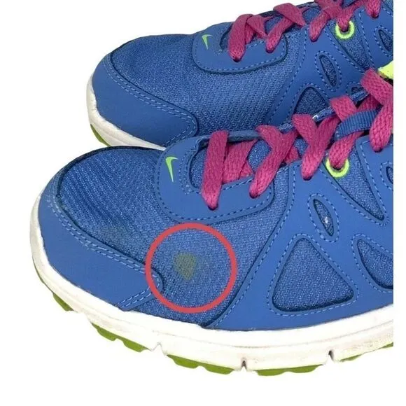 Nike Revolution 2 Training Shoes Womens Size 9 Sneakers Blue Pink 554900-402