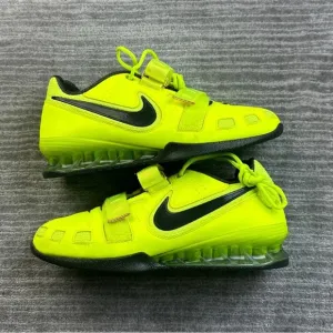 Nike Romaleos 2 Olympic Weightlifting Training Shoes Volt Yellow Sz 10.5  🔥