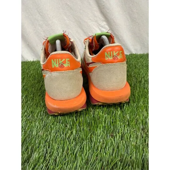 Nike Sacai LD Waffle CLOT Kiss of Death Net Orange Blaze DH1347-100 SIZE 10.5