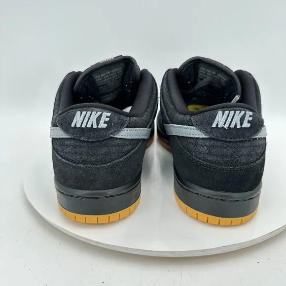Nike SB Dunk Low Pro Men Size 8.5 BQ6817-010 Black Fog Light Grey Training Shoes