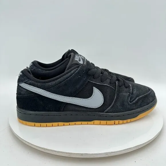 Nike SB Dunk Low Pro Men Size 8.5 BQ6817-010 Black Fog Light Grey Training Shoes
