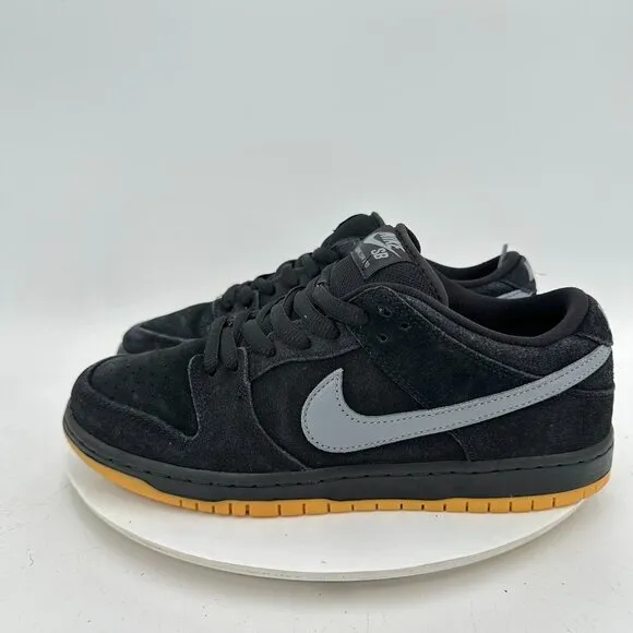 Nike SB Dunk Low Pro Men Size 8.5 BQ6817-010 Black Fog Light Grey Training Shoes