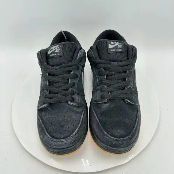 Nike SB Dunk Low Pro Men Size 8.5 BQ6817-010 Black Fog Light Grey Training Shoes