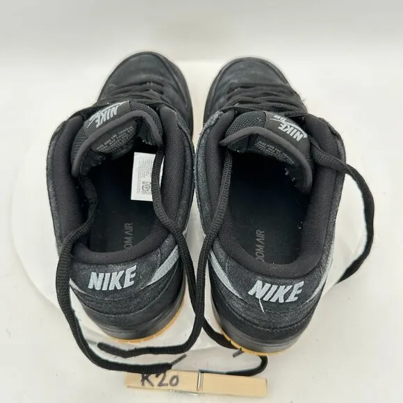 Nike SB Dunk Low Pro Men Size 8.5 BQ6817-010 Black Fog Light Grey Training Shoes