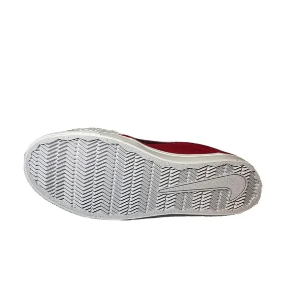 NIKE SB Portmore Red Black White Canvas Low Top Skate Shoe