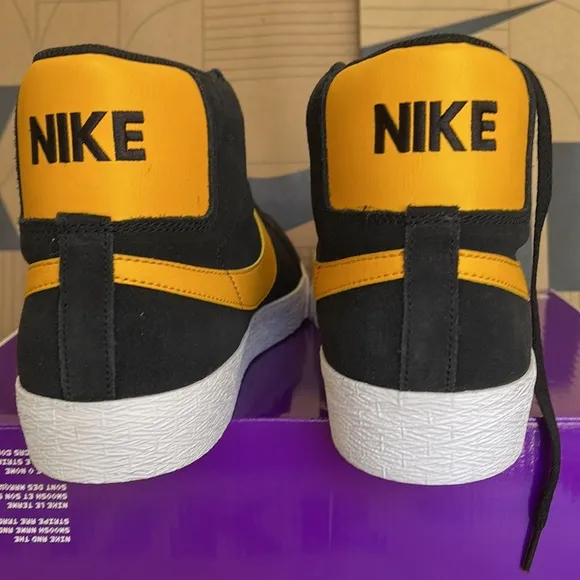 Nike SB ZOOM BLAZER MID Black/University Gold-Black WMNS