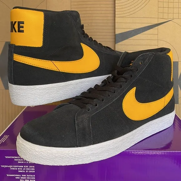 Nike SB ZOOM BLAZER MID Black/University Gold-Black WMNS