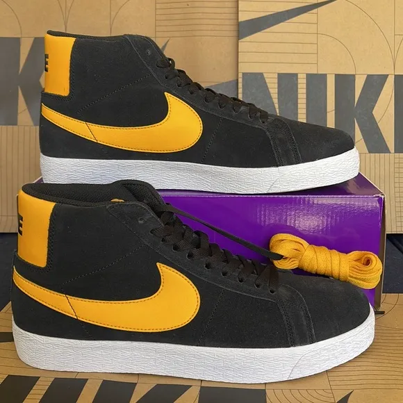 Nike SB ZOOM BLAZER MID Black/University Gold-Black WMNS