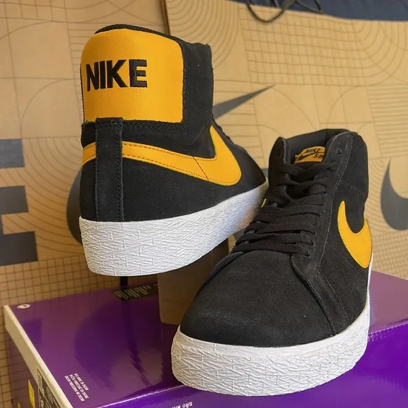 Nike SB ZOOM BLAZER MID Black/University Gold-Black WMNS