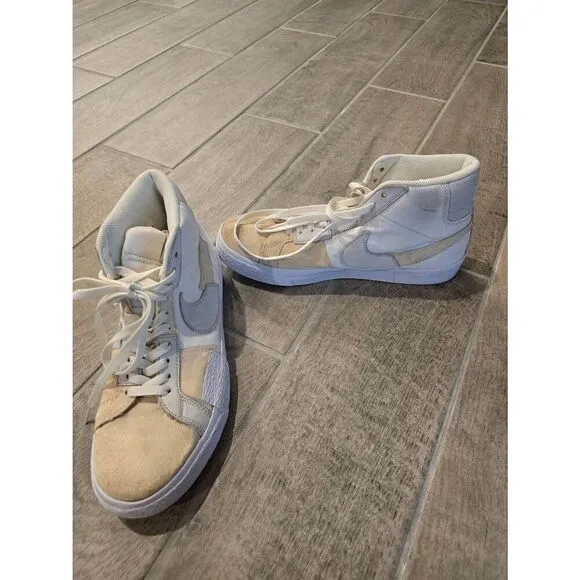 Nike SB Zoom Blazer Mid PRM Skate Shoe Summit White Size 9
