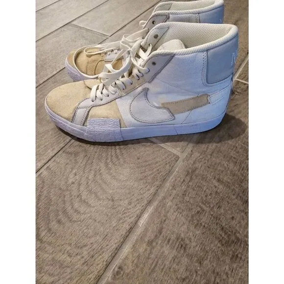 Nike SB Zoom Blazer Mid PRM Skate Shoe Summit White Size 9