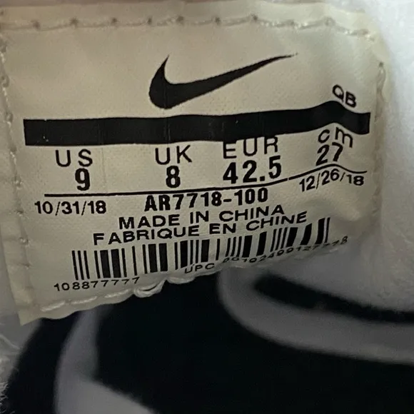 Nike SB Zoom Stefan Janoski Men's Sneakers Shoes Size 9 White Canvas NEW