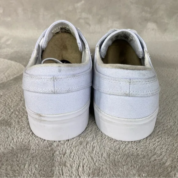 Nike SB Zoom Stefan Janoski Men's Sneakers Shoes Size 9 White Canvas NEW