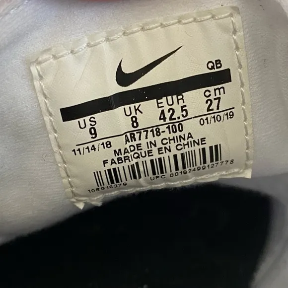 Nike SB Zoom Stefan Janoski Men's Sneakers Shoes Size 9 White Canvas NEW